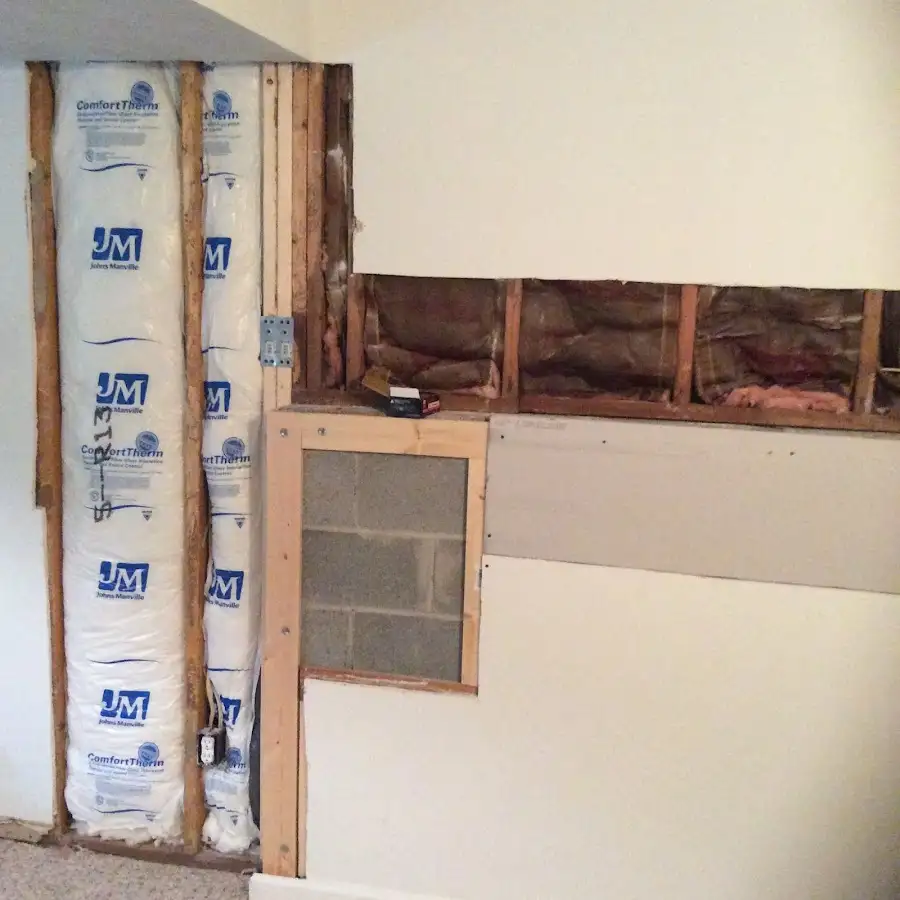 Wall insulation replacement during Structural Drying in Skowhegan